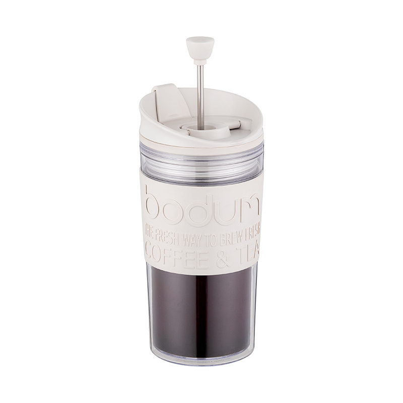 Bodum波顿 原装进口压滤式随行双层塑料 咖啡杯350ml 阿罗科咖啡