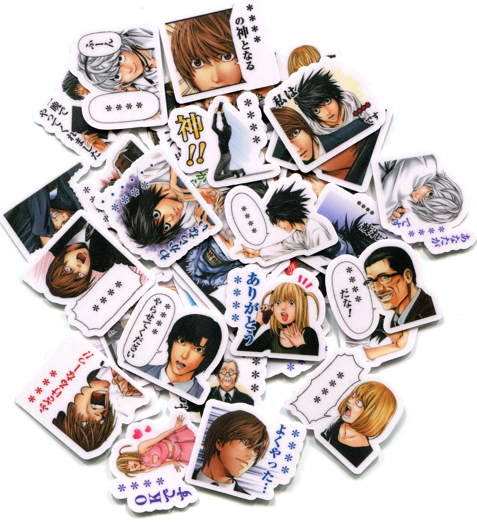 死亡笔记deathnote自制手帐动漫贴纸40张1056贴纸