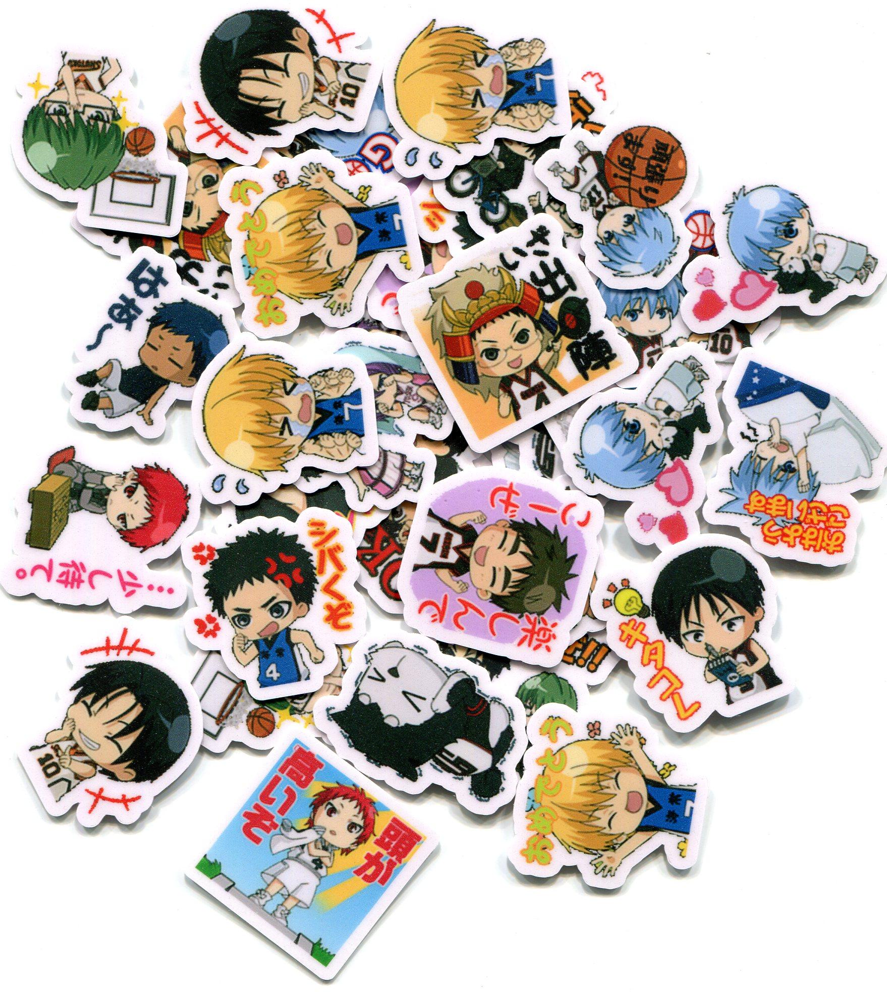 黑子的篮球自制手帐动漫贴纸防水防晒不留24款40张贴纸
