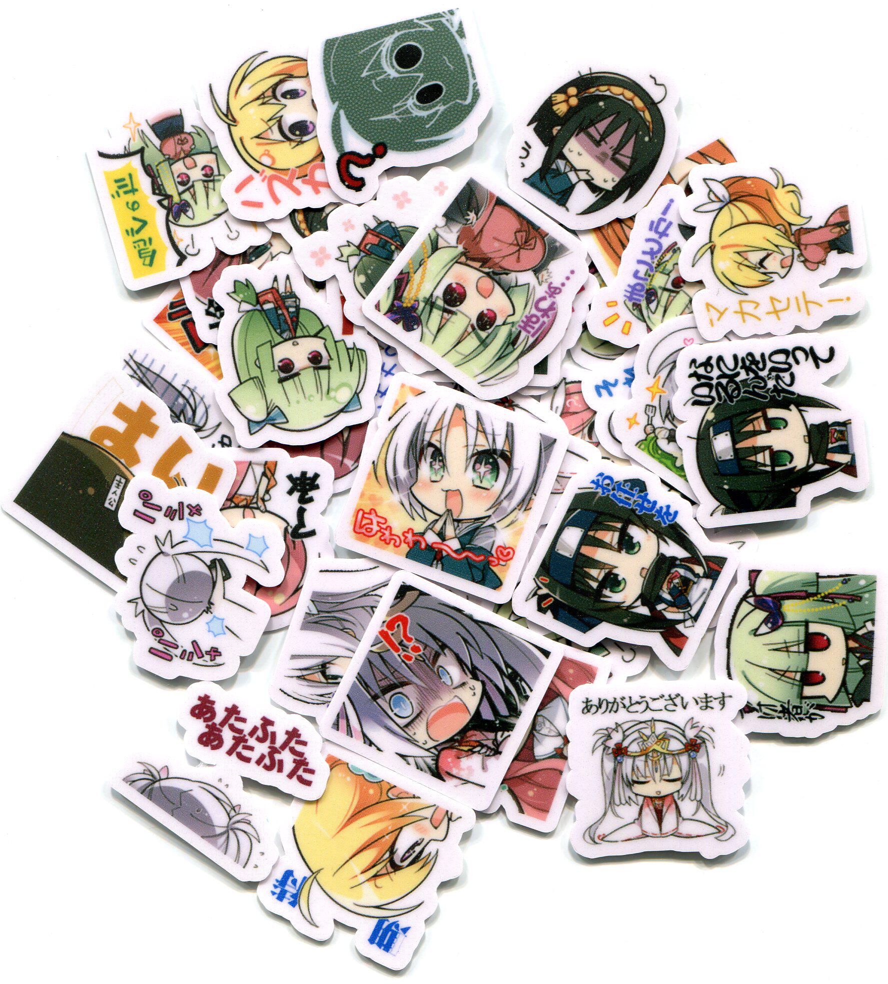 千恋爱花自制手帐相册动漫防水防晒不留贴纸贴纸