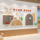 毛毡板幼儿园走廊墙面装饰创意3d背景定制教室布置班级文化墙贴纸