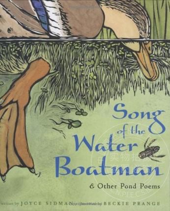 现货 Song of the Water Boatman and Other Pond Poems 船夫之歌以及河塘歌曲 2006年凯迪克银奖