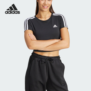 Adidas/阿迪达斯官方正品W 3S BABY T女士短款运动休闲短袖IR6111