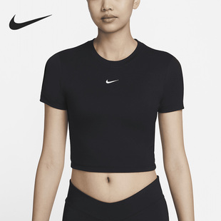 Nike/耐克官方正品女子针织小标宽松休闲运动短袖T恤FB2874-010