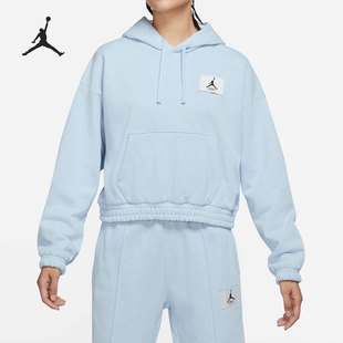 Nike/耐克官方正品 JORDAN 女子连帽短款宽松运动卫衣DD6999-438