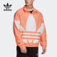 Adidas/阿迪达斯官方正品大号三叶草LOGO复古运动夹克外套 FM9890