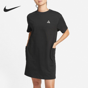 Nike/耐克官方正品夏季新款女子运动休闲短袖连衣裙DB3603-045