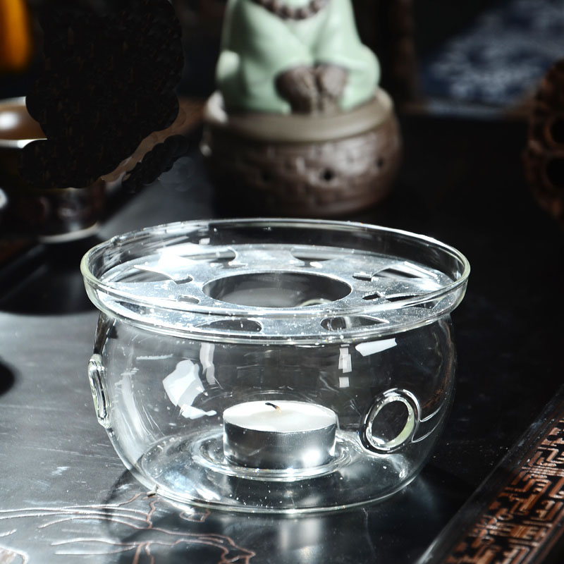 促销加热器耐热玻璃茶具蜡烛保温底座温茶器茶壶加热器圆形暖茶器