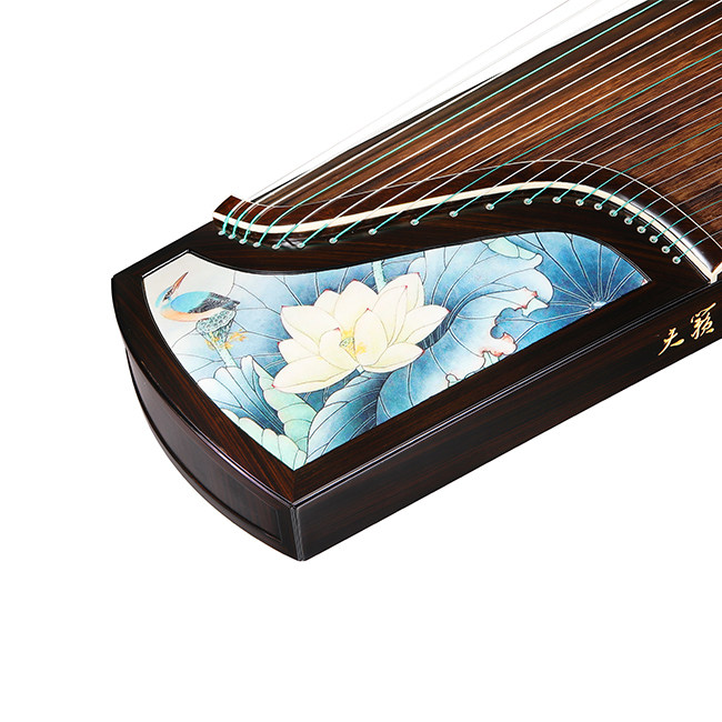 扬州天韵琴筝润韵古筝黑檀工笔画荷韵悠悠g-028儿童成人考级学院