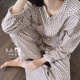 無印40支精梳棉休闲睡衣日式良品家居服套装双层纱无侧缝立领睡衣