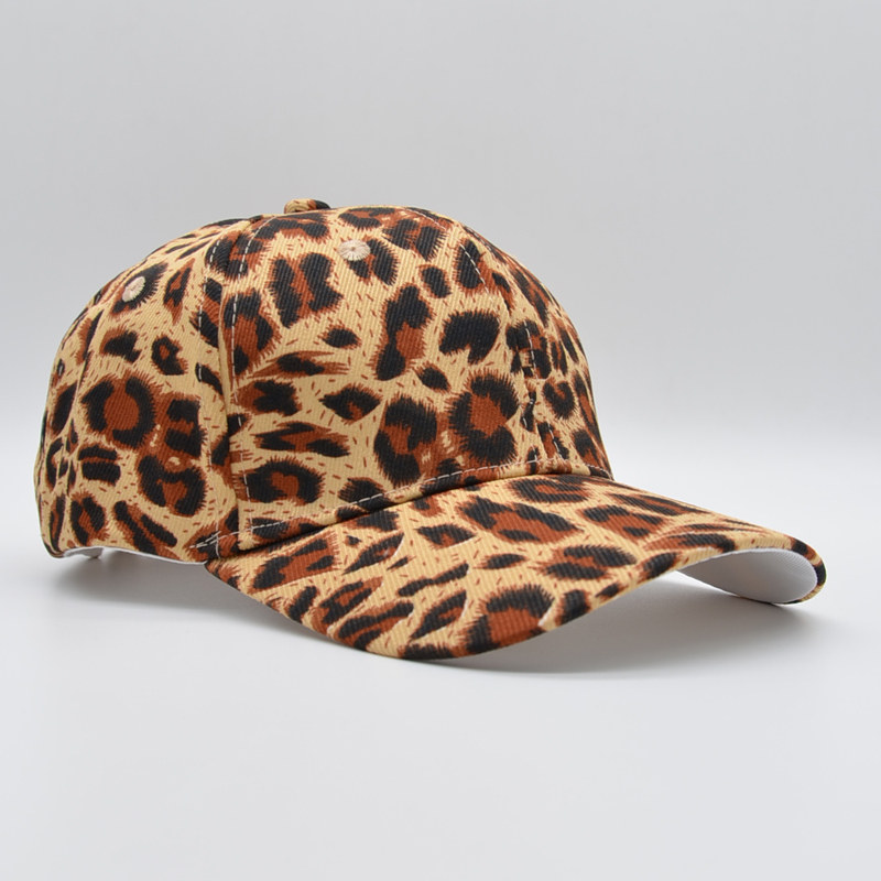 豹纹鸭舌帽女 秋季人气嘻哈街头青年百搭时尚休闲遮阳防晒棒球帽