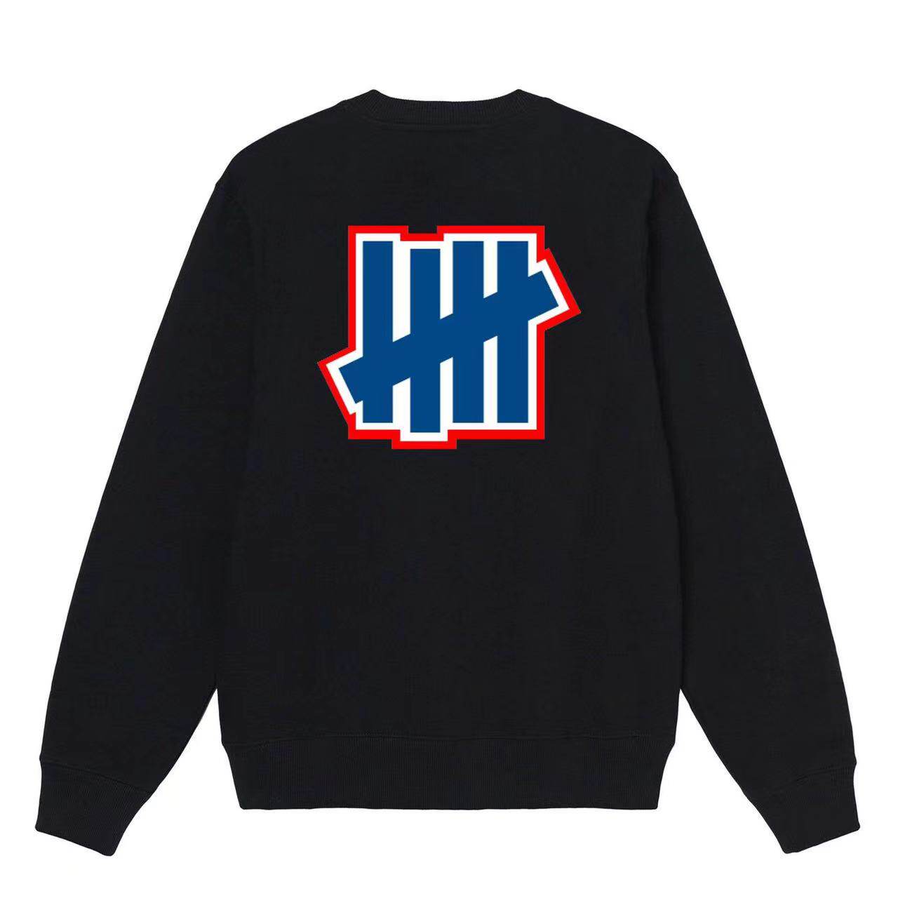 潮牌undefeated卫衣不败五道杠logo印花宽松运动休闲长袖圆领外套