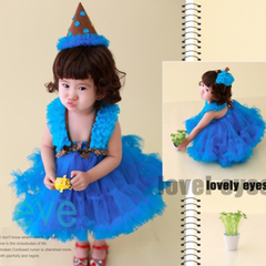 2-3岁女宝贝周岁生日摄影服装出租 女童装裙子影楼写真造型服饰