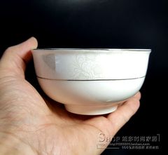 正品优尊倾心4.5寸欧式碗米饭碗反口碗日式碗骨瓷陶瓷碗餐具小碗