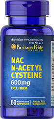 美国Puritan Pride NAC-乙酰半胱氨酸600mg*60粒