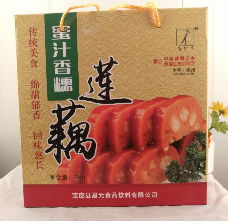 清z荷糯米藕 蜜汁桂花香藕 宝应特产真空素熟食 藕段糖藕 礼盒装