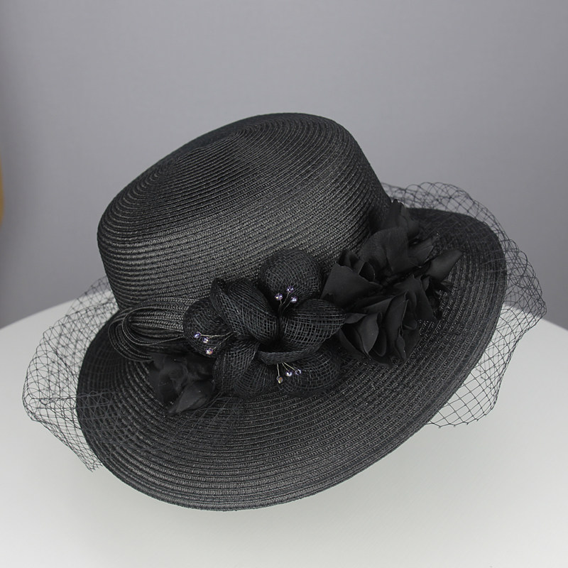 hakuzu旗舰店的优惠券大全—hakuzu欧式赫本礼帽 女夏遮脸网纱帽子