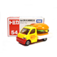 日版TOMY多美卡合金车模儿童玩具小汽车54号限量版丰田汉堡车餐车