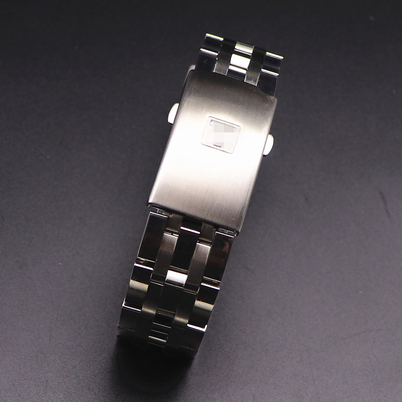 适配天梭1853钢带男表带表链prc200/t17/t461/t014手表间金钢带链