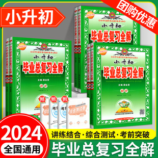 小升初毕业总复习全解语文数学英语科学全套薛金星人教版教材全解小学升初中系统总复习专项资料六年级下册小升初必刷题真题卷2024