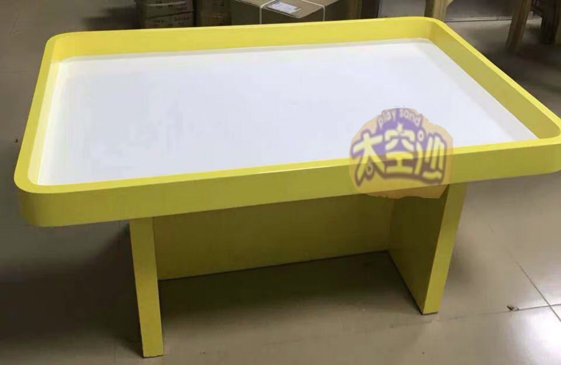 现货 太空沙 积木桌 玩具展示柜 烤漆  带柜 积木桌 磁力片 展1