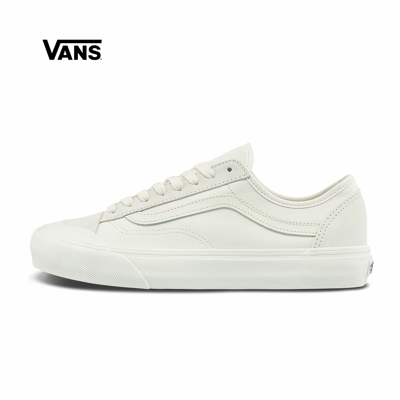 vans范斯官方白色牛乳茶男鞋女鞋style36低帮板鞋运动鞋