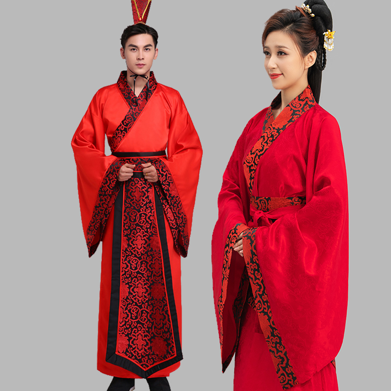 汇美古代唐装男士古装新郎礼服中式结婚礼服套装古代服装汉服优惠券