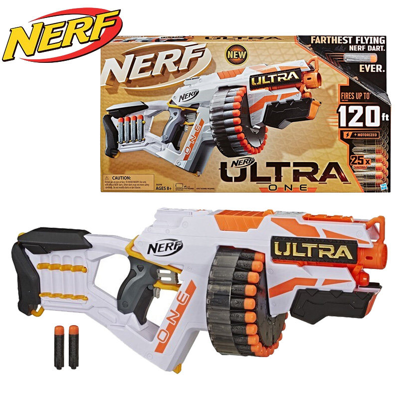 孩之宝nerf热火极光系列1号发射器男孩软弹枪电动玩具枪e6595