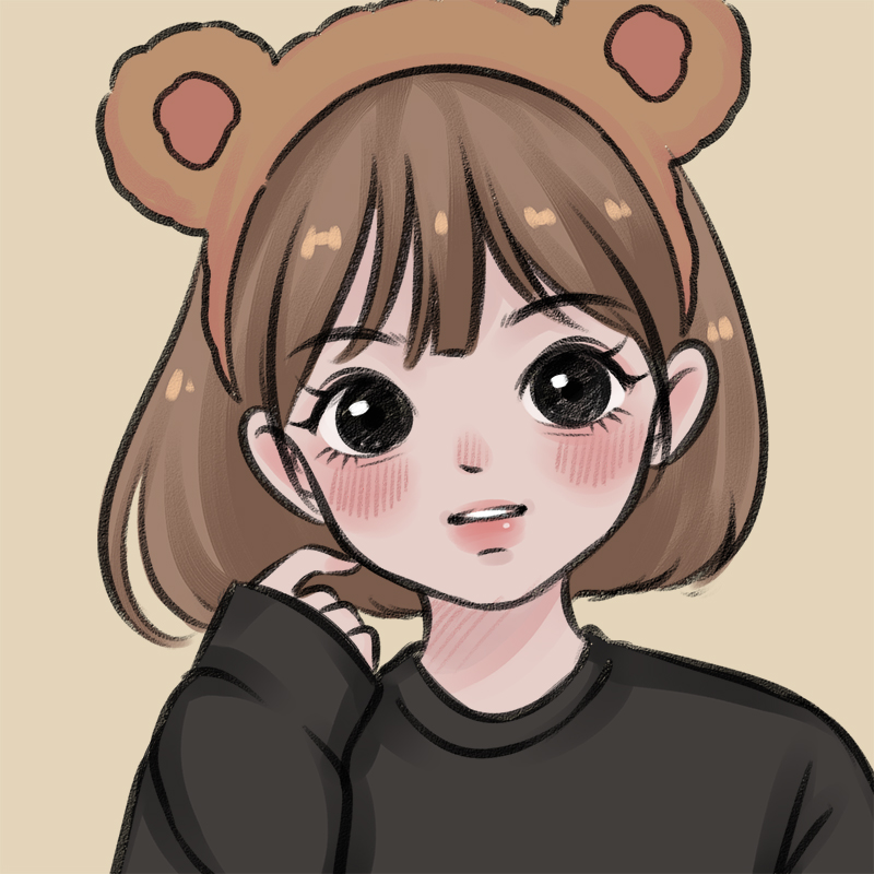 手绘定制q版卡通奶咖风头像情侣婚礼定制画师约稿设计动漫画头像