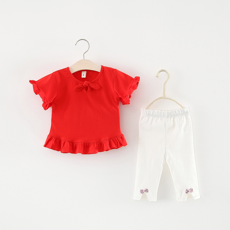 0-1-2-34 Female baby Summer wear suit Korean Edition Western style girl Children's clothing baby Clothes 69 Korean Editionin the Children/Baby/Family fitted , Set category - from Buy2taobao.com to provide professional Taobao agent buy service