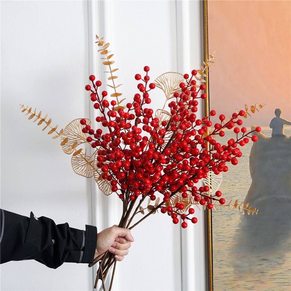 贺年花新年花摆件春节过年鲜花喜庆年宵花卉春节插花福桶装饰diy