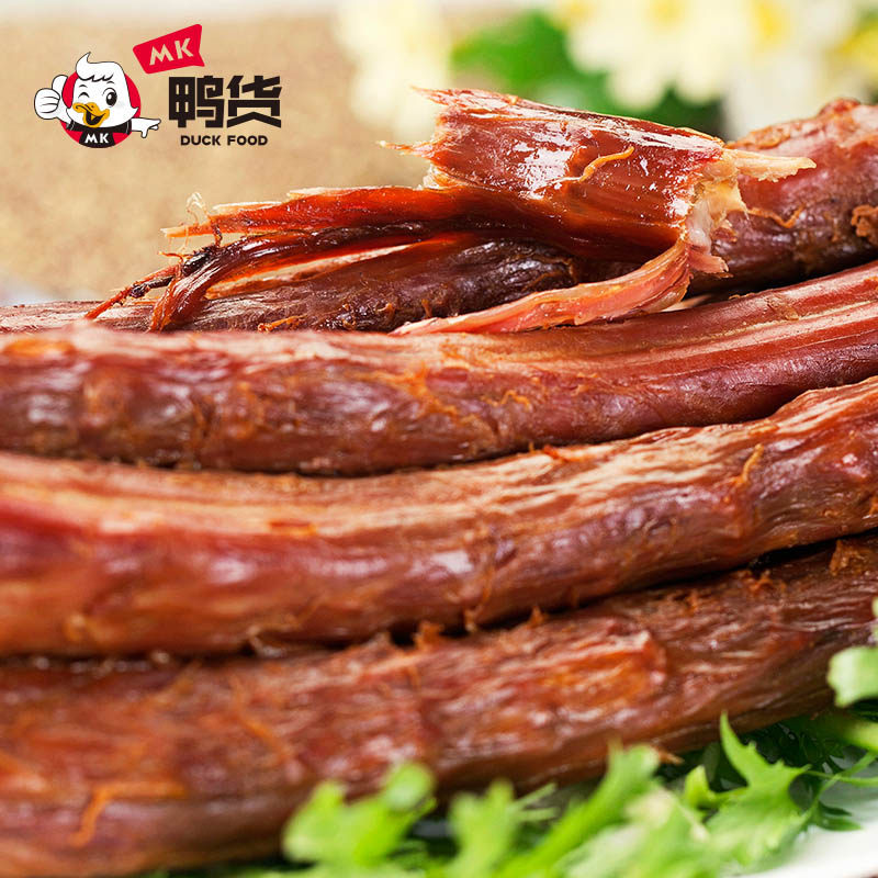 买5盒赠1盒mk鸭货品鲜装超辣鸭脖90g直脖天津特产零食
