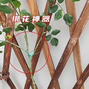 多功能园艺捆绑捆扎扎线藤植物花用园艺线包塑扎带线自带切割器