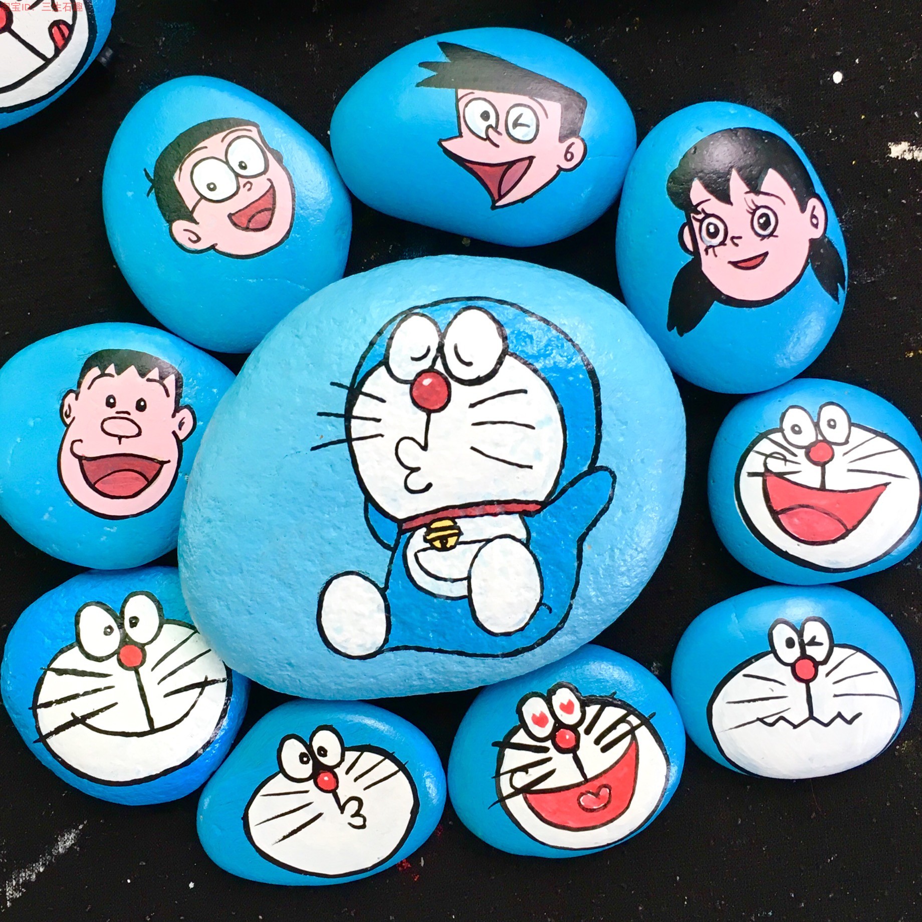 石头画哆啦A梦小黄人小丸子海绵宝宝龙猫猫头鹰成品幼儿园作业环|ruв категории Украшения,ювелирные изделия, украшения - от Buy2taobao.com для оказания профессиональной услуги покупки агента Taobao