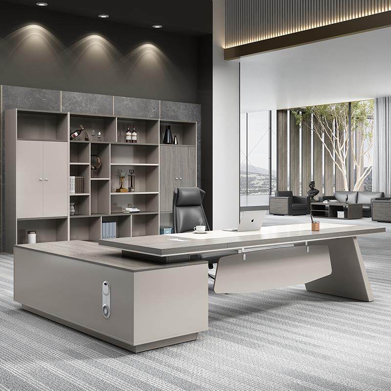 老板桌子简约现代主管单人桌大班台董事长办公室家具经理总裁桌