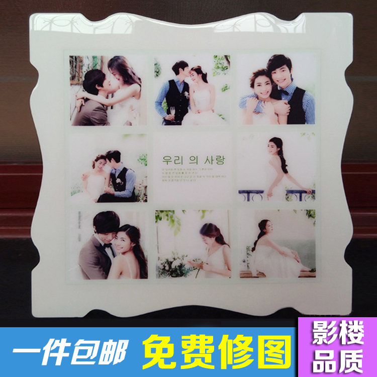 Swing sets Photo customized squared paper for practicing calligraphy Photo frame crystal Swing sets originality Wedding photos enlarge baby Photo frame Wall hangingin the Home accessories , Frame/Frames category - from Buy2taobao.com to provide professional Taobao agent buy service