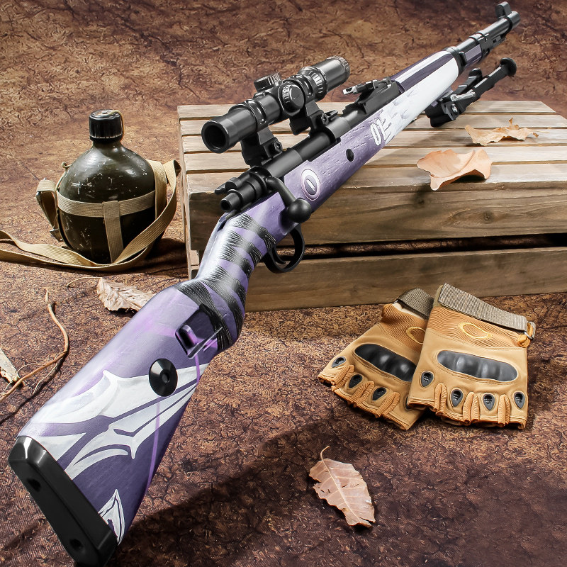 捷鹰98k拉栓抛壳软弹枪仿真大号狙击儿童男孩吃鸡装备玩具枪模型