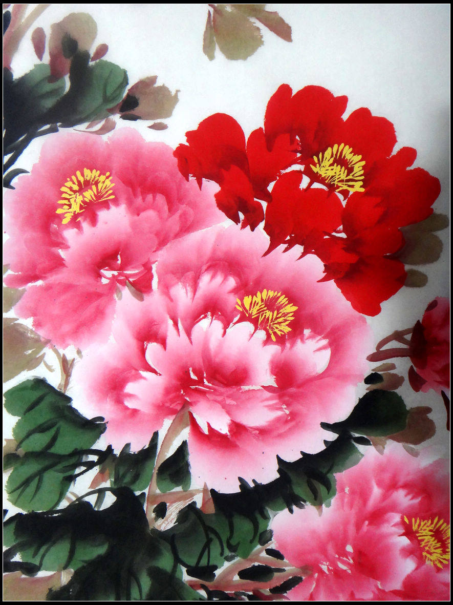 王政通《牡丹盛开 富贵吉祥》