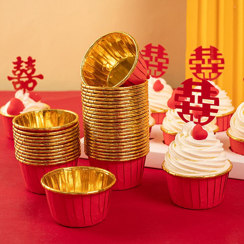 红金婚礼婚庆祝寿新年甜品台结婚喜字