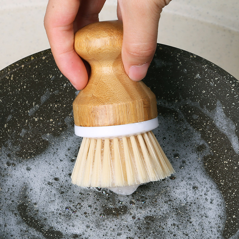 日本椰棕锅刷子长柄软毛棕丝不粘油厨房清洁洗锅洗碗刷子刷锅神器