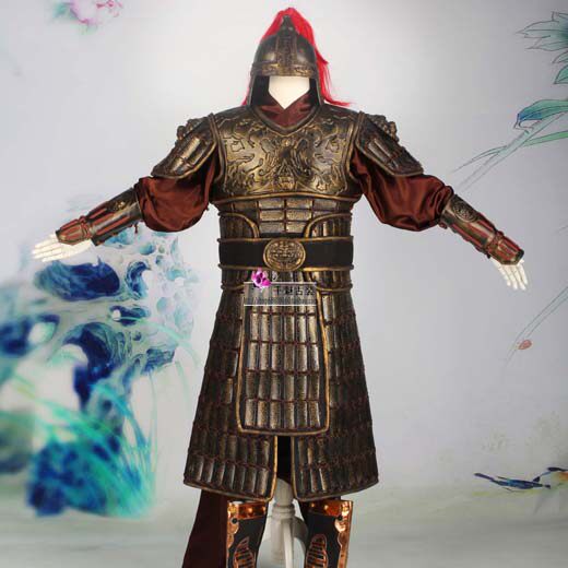 古装盔甲古代战袍将军服演出服表演铠甲服装战袍话剧戏装影视装
