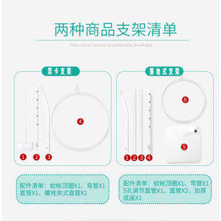 加大拼接床蚊帐加宽儿童床帐子婴儿床防蚊支架杆宝宝床免打孔通用