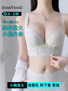 内衣女超聚拢小胸显大秋冬季加厚款文胸平胸专用收副乳防下垂性感