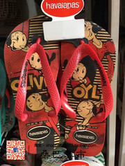 Havaianas新品女款POPEYE大力水手系列经典防滑人字拖鞋哈瓦那