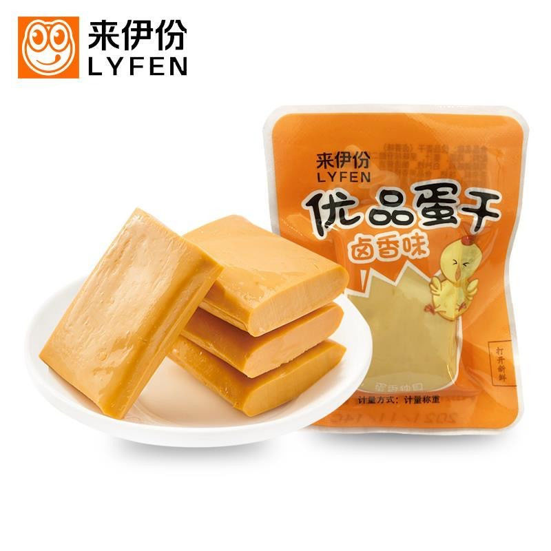 来伊份优品蛋干500g即食鸡蛋干豆