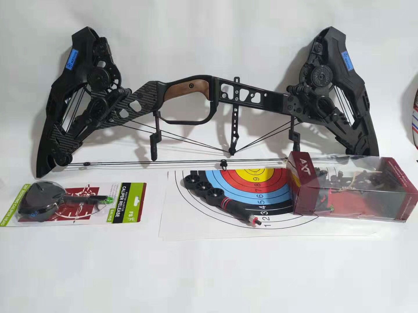 新款k牌猛禽mengq户外射击两用弹弓复合弓钢珠三角弓箭户非掠食者