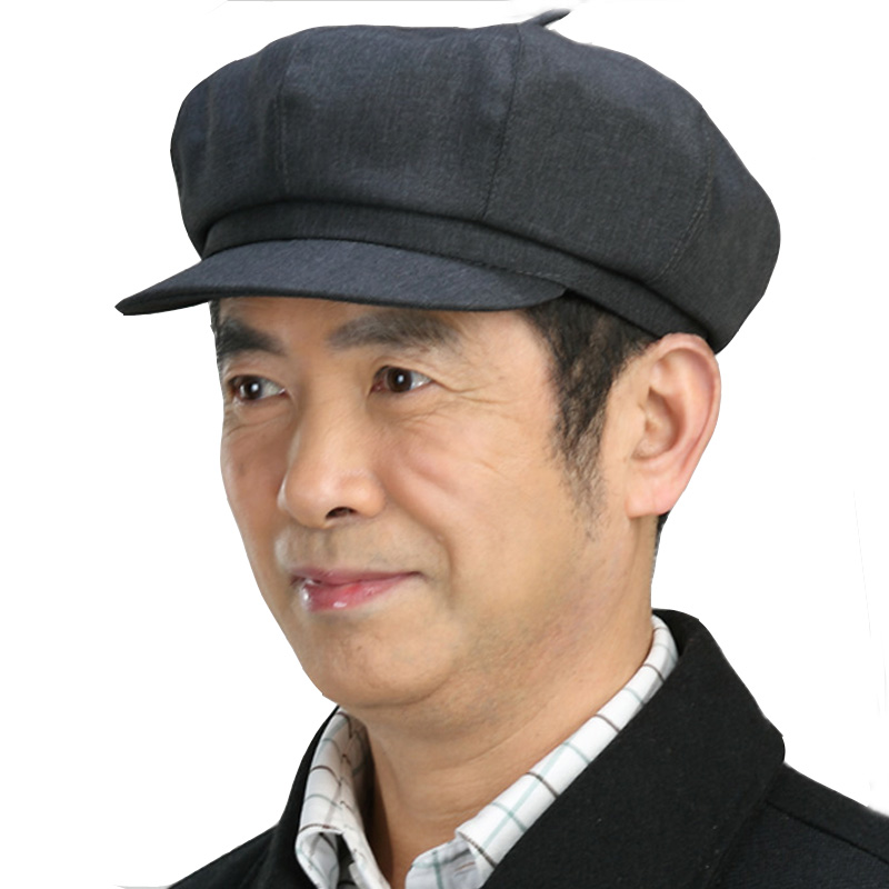 春秋季中老年人帽子男鸭舌夏天薄款老人八角帽前进帽老头帽男士帽