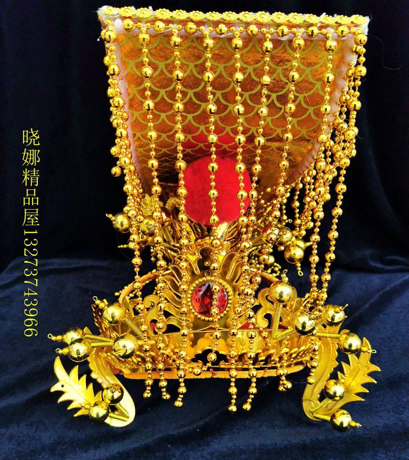 帽子皇帝新款玉皇平顶顶冠戏剧京剧玉帝民族服装