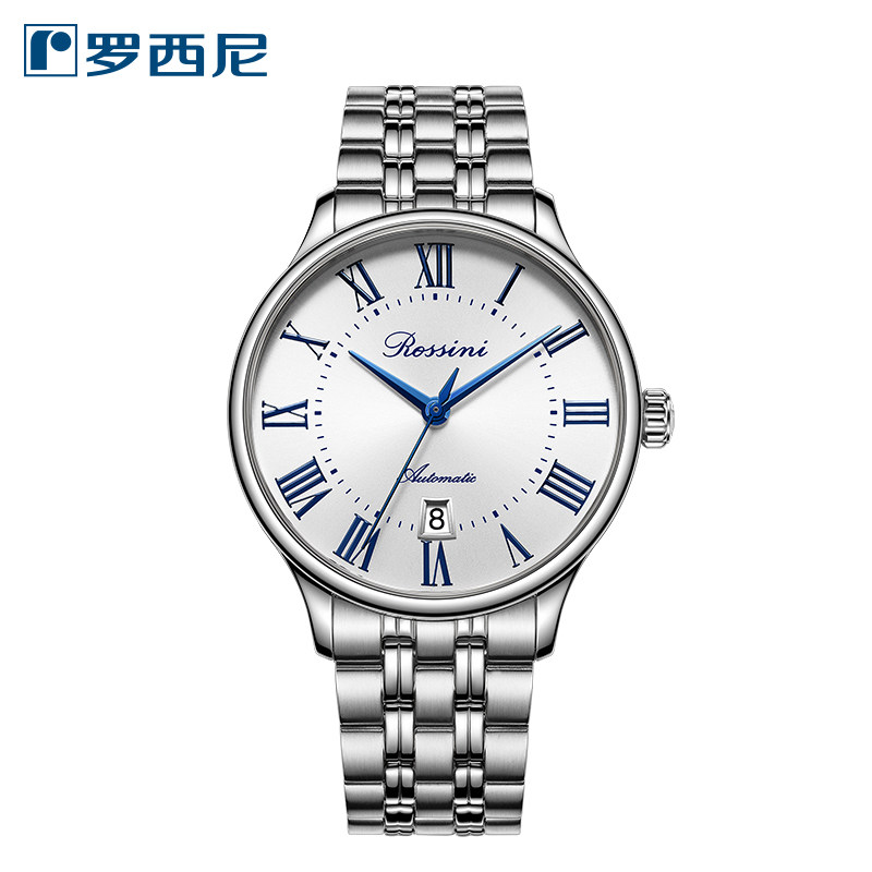 专柜同款 罗西尼蓝爵系列正品防水简约自动机械男手表5914