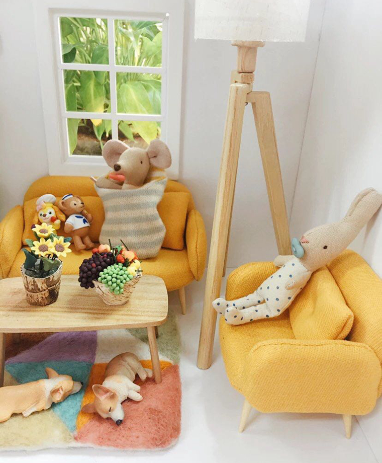 北欧丹麦可爱风 鼠兔宝宝棉麻玩偶娃娃布艺安抚公仔女生儿童礼物